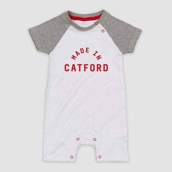 Made in Catford Baby Baseball Playsuit
